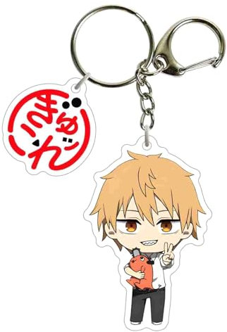 flowereyes Keychain For Chainsaw Man Anime Makima Keychain Devil Hunter Cute Acrylic Power Aki Keychain Hanging Ornament Accessory Bag Charm Anime Birthday Gift