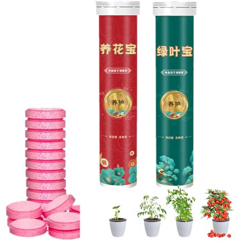 Donubiiu Universal Slow-Release Organic Fertilizer, 22/44/66Pack Home Gardening Universal Slow-Release Tablet Organic Fertilizer, Concentrated All-Purpose Fertilizer Organic Plant Food (2Pcs Mix)