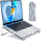 MOKURU Foldable Laptop Stand for Desk, Portable Laptop Stand, Aluminum Computer Stand for Laptop, Lightweight Travel Laptop Stand, Ergonomics Laptop Riser, Laptop Cooling Stand, for 11-15.6'' Laptop