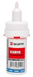 Wurth Klebfix Colle Instantanée 20g Transparent pour Métal, Plastique, Caoutchouc