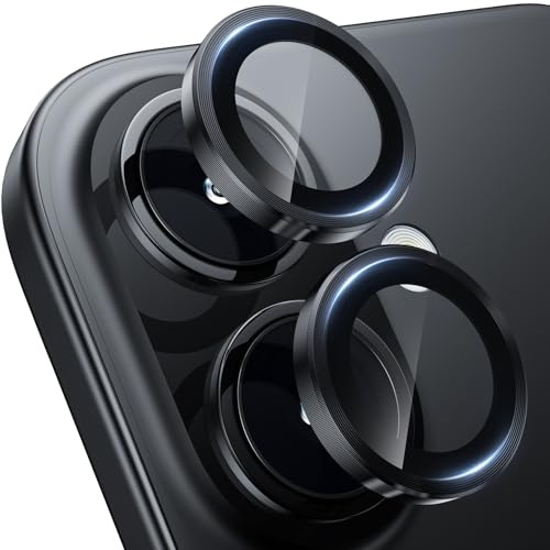 WSKEN für iPhone 17/16/16 Plus Kameraschutz 9H Kratzfest Blasenfrei | HD Kamera Metallglas Displayschutz Folie Militär-Sicherheitsglas,Anti-Fingerabdruck,Handyhülle Freundlich,Titanium