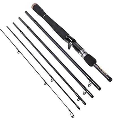 Anneome 2.4m Teilige Angelrute Aus Carbon Kurze Köderrute Meeresangelrute Leicht Und Hochfest Mit Keramik-führungsring Für Süßwasser Und