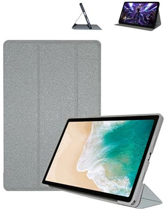 Slim Case For Teclast P50/P50S 11inch Android 14 Tablet– Shockproof Cover With Auto Sleep/Awake and tri-folding Slim and Durable Case,WaterProof,Anti-Scratch,Silver