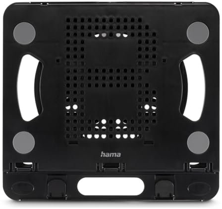 Hama Laptopständer mit 360° Rotation, 8 Neigungsstufen, bis 40 cm (15,6 Zoll), für Laptops bis 15,6 Zoll, PC-kompatibel