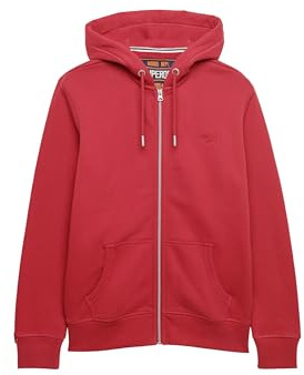 Superdry Herren Essential Logo Zip-Hoodie mit angerauter Innenseite