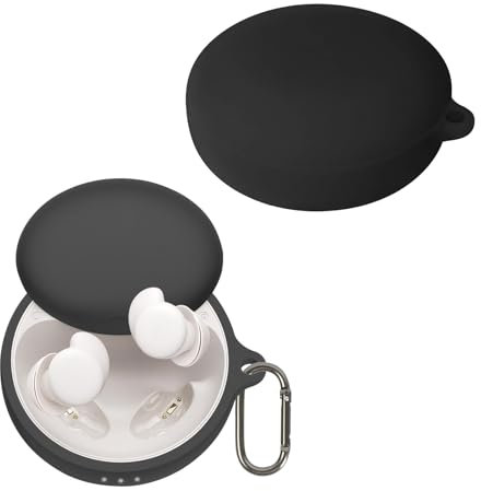 CONAPIKA Hülle für soundcore Sleep A20 mit karabiner, Voller Schutz Silikon Earbuds Schutzhüllen Haut Hulle Ultra-dünnes Weiches Stoßfeste Wasserdichte Unterstützt Kabelloses Laden Kopfhörer Abdeckung