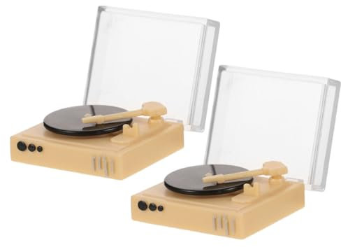 Tofficu Miniatur-cd-Player-Modell Plattenspieler Für Minihaus Kreatives Projekt Puppenhauszubehör