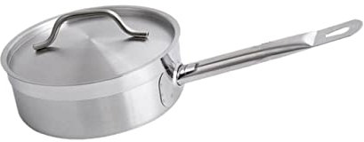 KICHOUSE Olla de jugo de cuerpo corto tapa cacerola sartenes todo inducción revestido Horno ollas frigideira panelas cozinha indução cocinade gas hornillo gas pans olla de sopa Silver