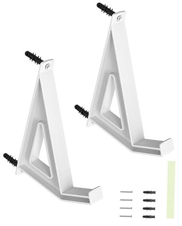 YPREWY Small Wall Dock Keyboard Stand Holder For Electronic Devices Supports Up To 1kg With Adhesive 2kg With Screws