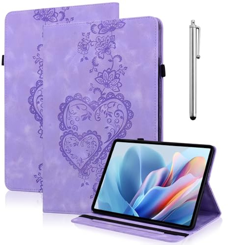 YiChZhe Case for iPad Air 11-Inch M4/M3/M2 (2026/2025/2024), iPad Air 5/4 (2022/2020 5th/4th Generation 10.9-Inch) Shockproof Protective Case with Adjustable Stand Card Slot Pen Holder Cover, Purple