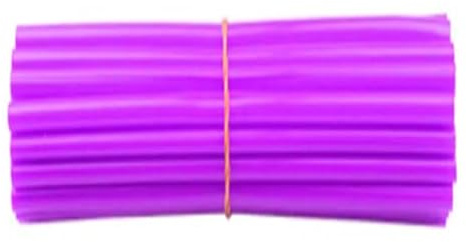 72 Protectores de radios for Ruedas de Motocicleta, Cubiertas de Piel for Llantas, Accesorios geniales for Motocross, Bicicleta, 12 Colores(Purple)