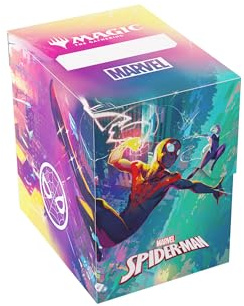 Gamegenic | Magic: The Gathering - Marvel's Spider-Man Soft Crate 80+- Spider-Man/Spider-Gwen | Trading Card Accessory