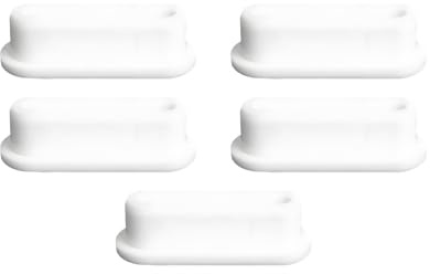 Yplkm Tapón de Desagüe - 5 Piezas Junta de Rebosadero Ovalada de Silicona - Diseño de Sellado Hermético con Junta Antifugas,para Lavabo de Baño Cocina Encimera Pila de Lavandería Uso Diario