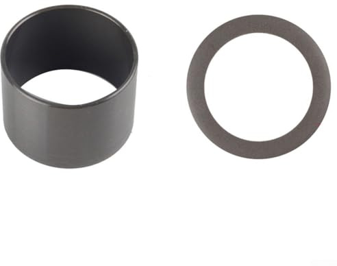 Linnkyfloa Lot de 2 cylindres de compresseur d'air silencieux avec manchon en caoutchouc pour bague, 63,5 x 69 x 24,5 mm/63,5 x 69 x 47,5 mm/63,5 x 69 x 50 mm/69 x 75 x 47,5 mm (pour 1100 W)