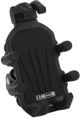 Dioche Supporto per Telefono con Attacco a Forcella per Moto e Telefono con Smorzatore di Vibrazioni - Morsetto per Smartphone da 4,9 a 8,1 Pollici - Design Ammortizzante per Motociclette, (Testa a