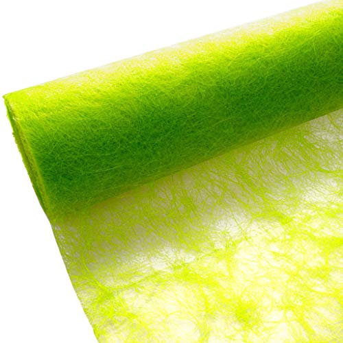 Sizoflor Tischband - 25 Meter Rolle + 100 Dekoherzen Gratis (30cm Breite, Maigrün)