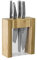 Global Bloc à couteaux Teikoku 5 pièces, Porte Couteau