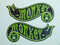 cut-it folientechnik & design MG338 / 2X Monkey Kult Aufkleber je 12x5cm Racing V8 USA Sticker Oldtimer Oldschool Vintage Retro Rat Rost