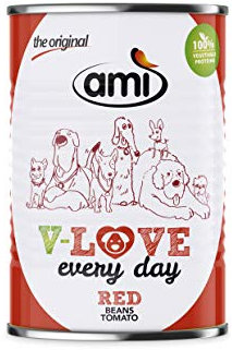 AMI Dog Red Futterkibo für Hunde 100% pflanzliches Protein (12x 400g)