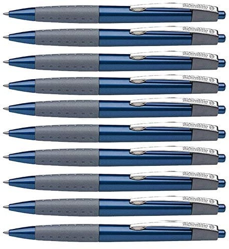 Schneider Loox Druckkugelschreiber, Strichstärke M (10er Set, Blau)