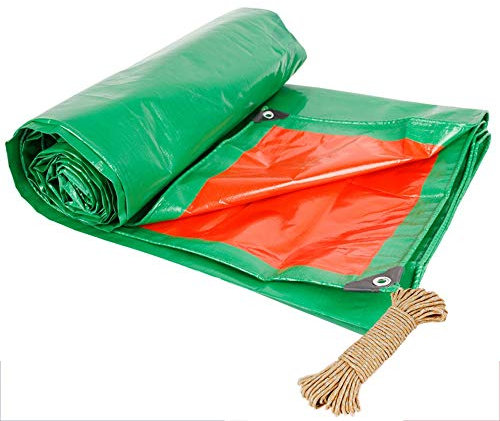 DGLIYJ Regenfeste Plane Eindicken Sonnenschirm Leinwand Sonnencreme Schuppentuch Zelt Langlebig Leicht Zu Falten LKW-Plane Für Den Außenbereich 190g (Size : 8x12m)