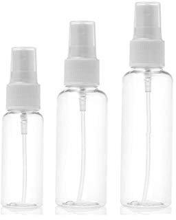 3pcs / set bouteilles transparentes Spray vide 30ML 50ML 60ML plastique Mini Rechargeables récipient vide cosmétique Conteneurs outil cosmétique