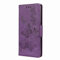 iPhone SE 2022/2020, 7/8 Flip Wallet Case - Shockproof Floral Butterfly PU Leather With Magnet Stand, Card Holder, Silicone Bumper - Purple