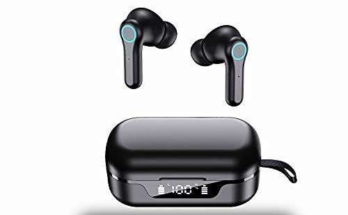 Azpen NVEE Pro Upgraded True Wireless Earbuds with Enhanced Sound Quality and Deeper Bass, IPX5 Sweat and Water Resistant and Active Noise Cancelation for Better Call and Sound Quality.