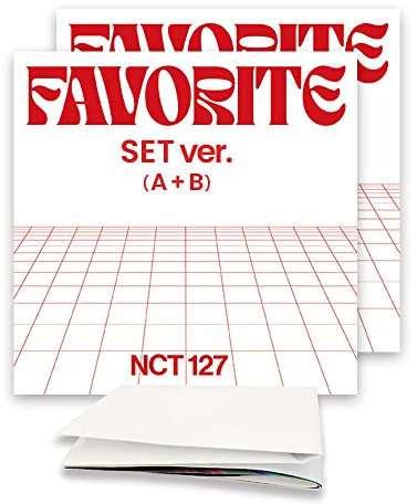NCT 127 3. Album Umverpackung Favoriten-Set (A + B) Version [inkl. zufälliges transparentes Fotokarten-Set] (gefaltetes Poster)