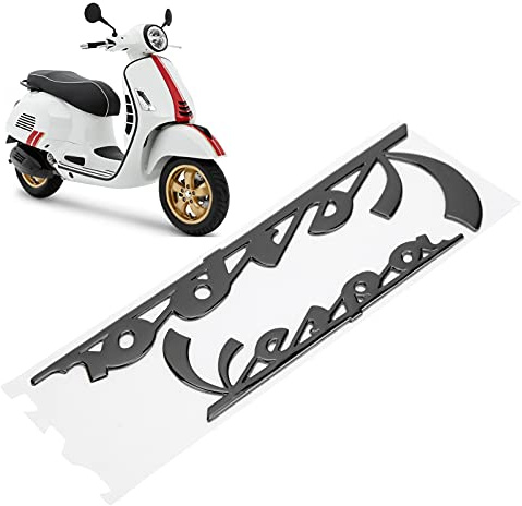 Motorrad-Emblem-Aufkleber, 3-dimensionaler Harz-Aufkleber, Emblem-Aufkleber für GTS300 LX125 LX150 IE Sprint Primavera 300 LX LXV(Schwarz)