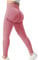ZAAYO Damen Sport Gym Leggings Scrunch Butt Lifting Push Up Seamless Yoga Pants Fitness Workout Leggings Pink S