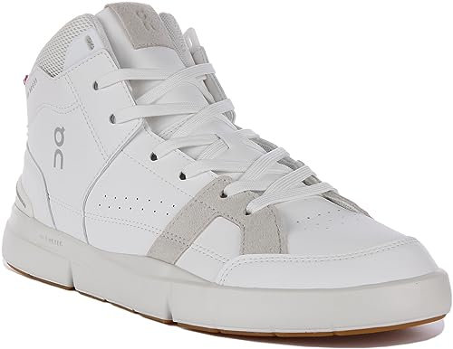 On Running Herren The Roger Clubhouse Mid Sneaker, White Sand, 47 EU