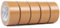 QILIMA Panzertape Braun Wasserfest 5 Rollen 48 mm x 27 m -Braun Panzertape Gewebeklebeband - Gewebeband - Panzerband Extra Stark - Wasserdichtes Klebeband- power Duct Tape