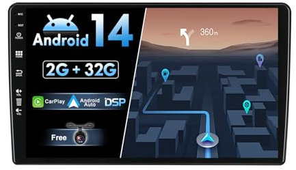BXLIYER Android 13 IPS Autoradio Passt für Citroen Berlingo (2008-2019) - Eingebautes CarPlay Android Auto - KOSTENLOS Rückfahrkamera - 2G+32G - 9 Zoll 2 Din - DSP DAB Lenkradsteuerung WiFi Fast-Boot