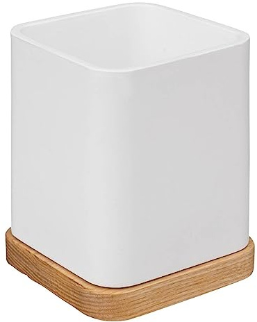 Zahnbürstentopf aus kunstharz naturéo weiß - 5 five simply smart