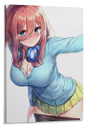 Anime The Quintessential Quintuplets Nakano Miku Wandkunst Poster Scroll Leinwand Gemälde Bild Wohnzimmer Dekor Home 1