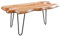 riess-ambiente.de Massivholz Couchtisch WILD 100cm Akazie Natur Hairpin Legs Baumkante