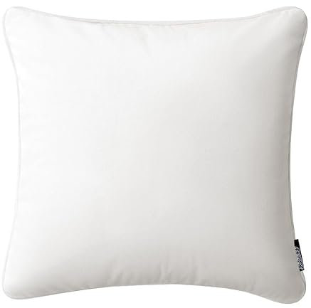 ROOM99 Housse décorative de Coussin Aura 40 x 40 cm Taie d'oreiller pour Coussins Canapé avec Fermeture éclair Invisible Écru, 1 pièce