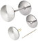 cimsfcor Door Knob Hole Cover Plate, Round Deadbolt Cover Plate Door Knob Handle Hole Filler Plate for Home Interior Exterior Door, fit Thickness 4.2-12cm, Hole 36-45mm (2 pcs-Silver)
