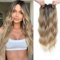 FINE PLUS Hair Topper 6.5X6.5 Hair Toppers For Thinning Hair Women 20 Wiglets Ladies Clip in Fringe Toppers Clip in Hair Extension For Women - Ombre Dark Blonde