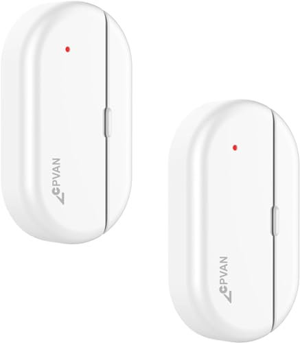 CPVAN Zubehör - Tür-/Fensterkontaktsensor - Nur für Hosts wie CP2, CP2W, CP9 - Verbindung mit dem Host über 433,92MHz,2er Set