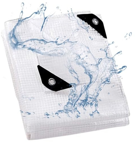 PIPRE 0.8mx1.3m Lona Impermeable Exterior, 220 g/m² Lona de Protección Toldo Reforzado PVC con Ojales, Duradera Resistente a Los Rayos UV Desgarros, Multiusos para Terrazas Muebles Jardín