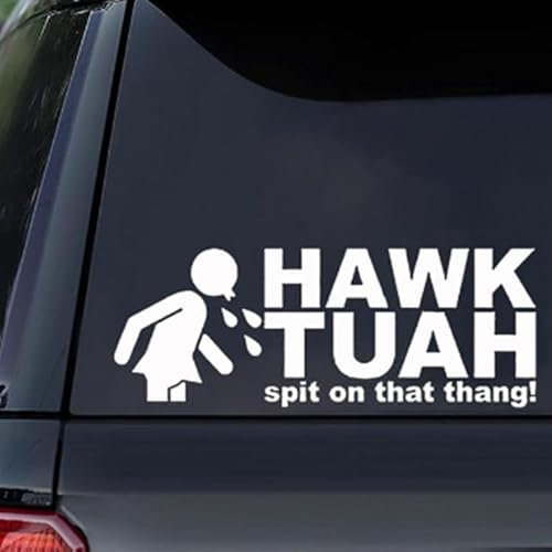 Hawk Tush Spit That Thing Aufkleber | Make That Lasts Aufkleber | Auto-Stoßstangen-Aufkleber | Dekorativer feuriger Skateboard-Aufkleber | kreative Deko-Aufkleber | wasserdichte Aufkleber