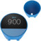 Funda de Silicona para Echo Spot 2024 Altavoz Inteligente Anti-caída Funda Protectora Integral para EchoSpot Altavoz Inteligente (Azul)