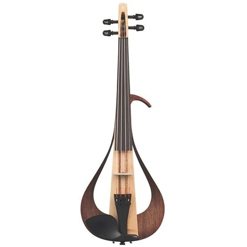Violín Para Principiantes Violín Electrónico Silencioso Violín Eléctrico De Cuatro Cuerdas Violín De Cinco Cuerdas 4/4(4-(wood color))