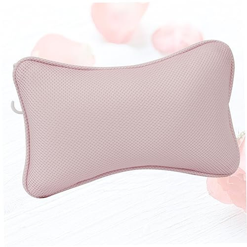 COLLBATH 1pezzi Cuscino Bagno Antiscivolo Con Ventose Per e Cuscino Per Bagno Morbido e Resistente Adatto Tutti Tipi Colore Rosa