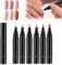 Nail Polish Pens, 6PCS Nail Polish Pen Set, 3 In 1 Gel Nail Polish Pen, Nail Polish Gel Pen 8 Ml, One Step Nail Gel Pen, Nail Pens, Pen Nail Polish, Nail Varnish Nail Tools for Women Girls (B, /)
