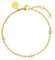 Purelei® Zartes Armband mit Perlen-Blumen – Edelstahl in Gold, Silber & Roségold, verstellbar - Hautverträglich - Bracelet - Frauenarmband (Gold)