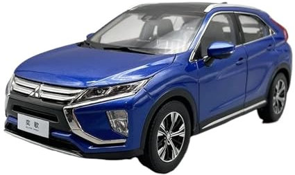 YCNXEB Miniatur Modelle 1:18 Für Mitsubishi Eclipse Cross SUV Alloy Diecast Automodell Statische Sammlung Originalgetreue Nachbildung(Blue)