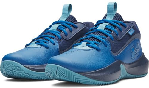 Under Armour UA Lockdown 7 – Varsity Blue/Academy/Metallic Gravel – 9, Gravier métallique Varsity Blue Academy, 44 EU